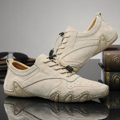 Sapatos de couro genuíno masculinos sapatos casuais confortáveis ​​sapatos de condução mocassins masculinos mocassins