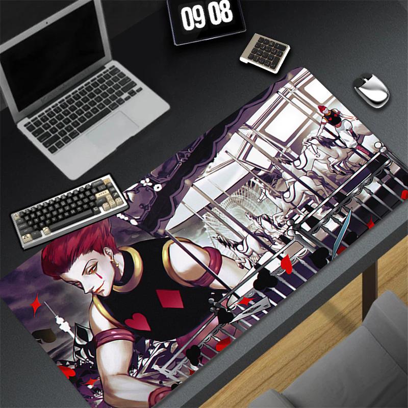 Computer Gaming Accessories Mousepad Office PC Mouse Pad Keyboard Pad H-hunter X H-hunter Hisoka Desk Decoracion Anime Desk Mat