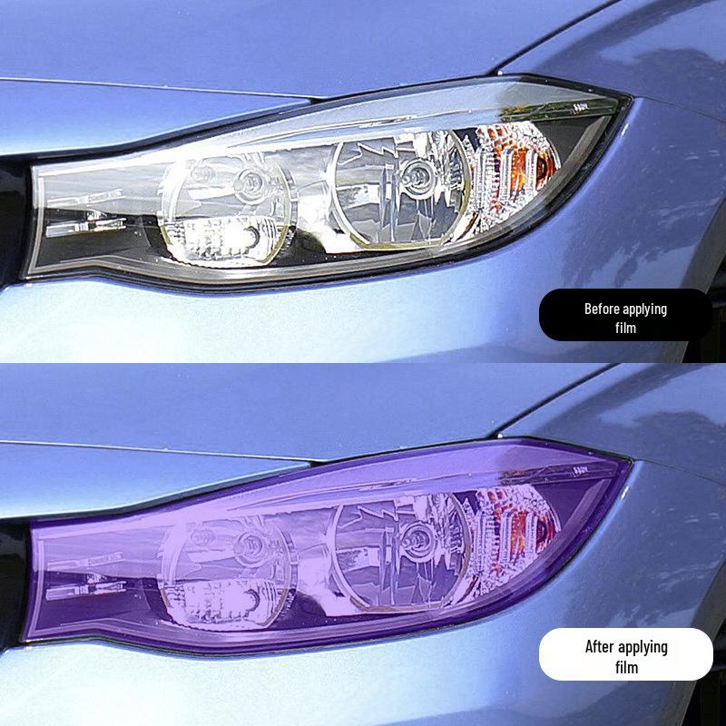 Exclusive BMW 3 Series TPU Color-Changing Protective Film: Transparent, Shifts from White to Purple to Black