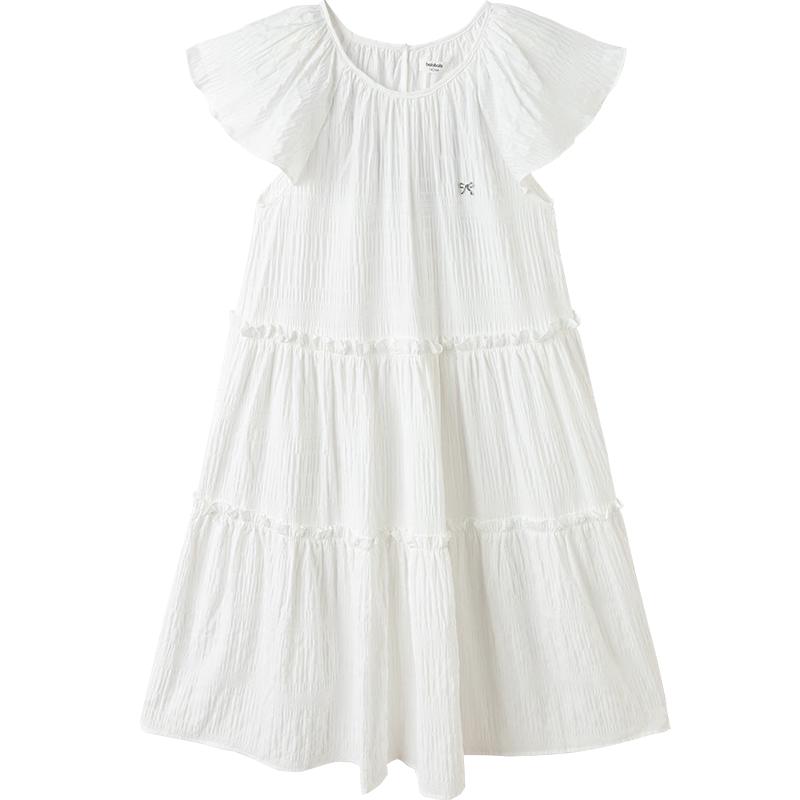 Balabala Girls' Sweet Ruffle Sleeve Princess Dress