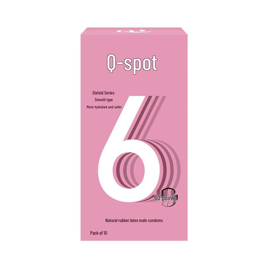 Q-point 001 Ultra tenké Kondómy s veľkými časticami Kyseliny hyalurónovej s dlhotrvajúcim účinkom