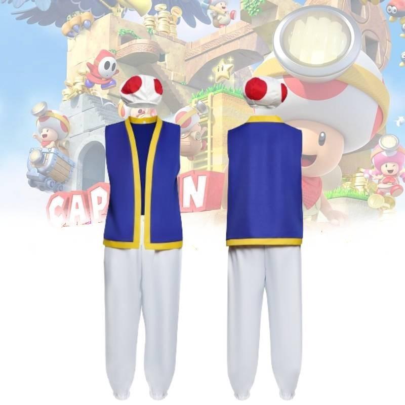 Costume da Cosplay di Mario Bros Comodo Unisex Uniforme Fantasy Per Halloween