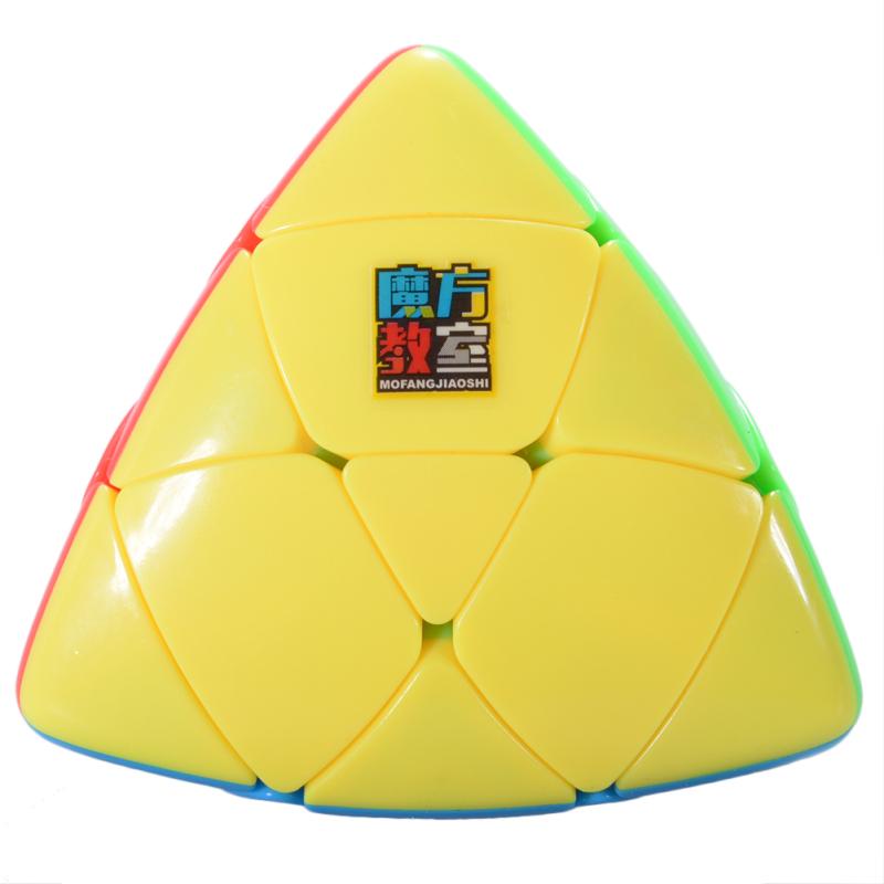 3x3 Pyramorphix Magic Cube Stickerless Brain Teaser Skewb Cube Puzzle Toy for Magic Cubes Beginners