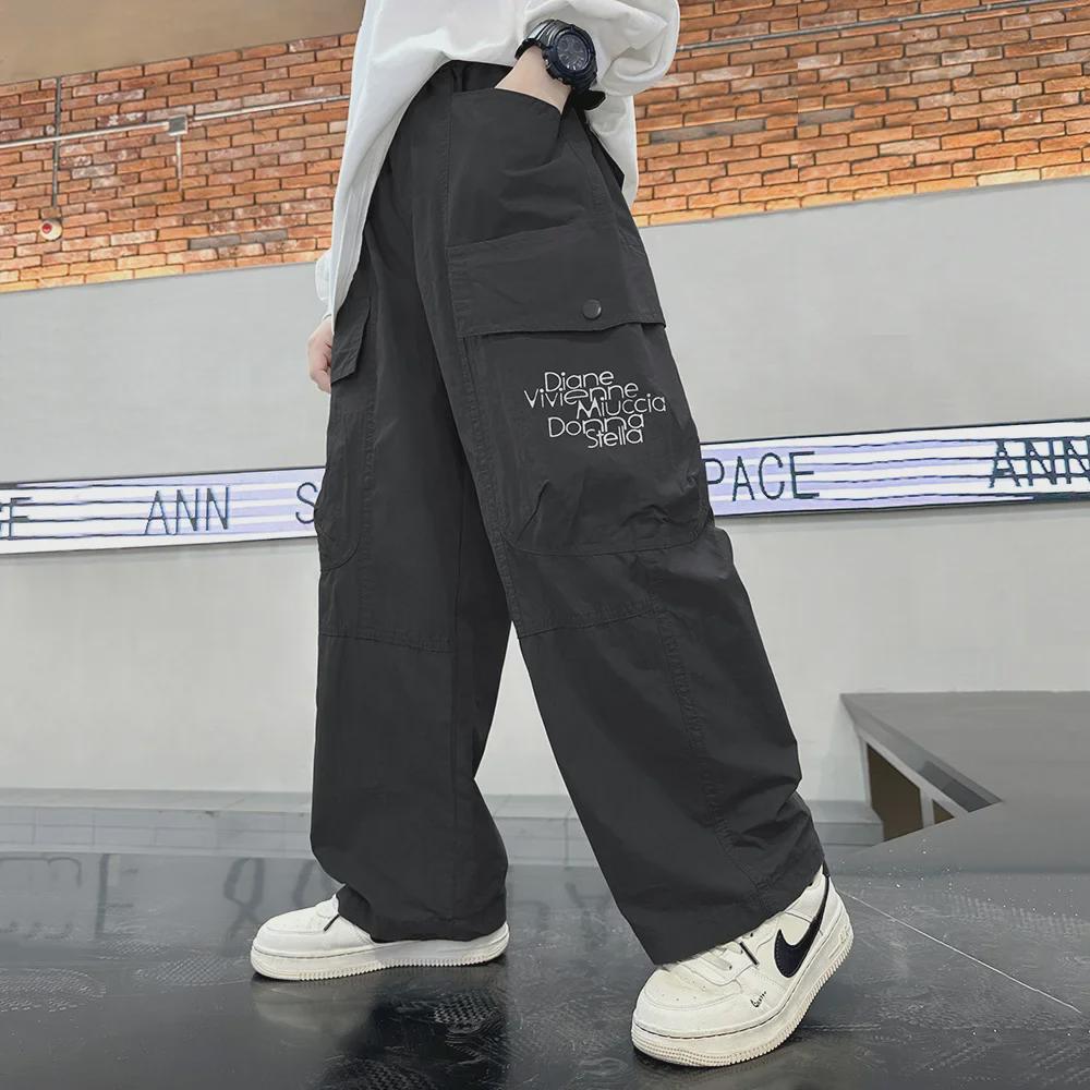 Boys' Casual Versatile Overalls - Spring/Autumn Sports Style Loose Trousers