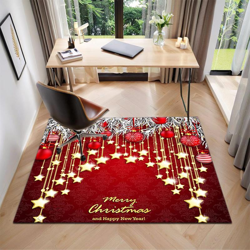 Christmas and New Year gifts cute snowmen Christmas trees Santa Claus carpets home decor non slip seats chair cushions decorative carpets P12