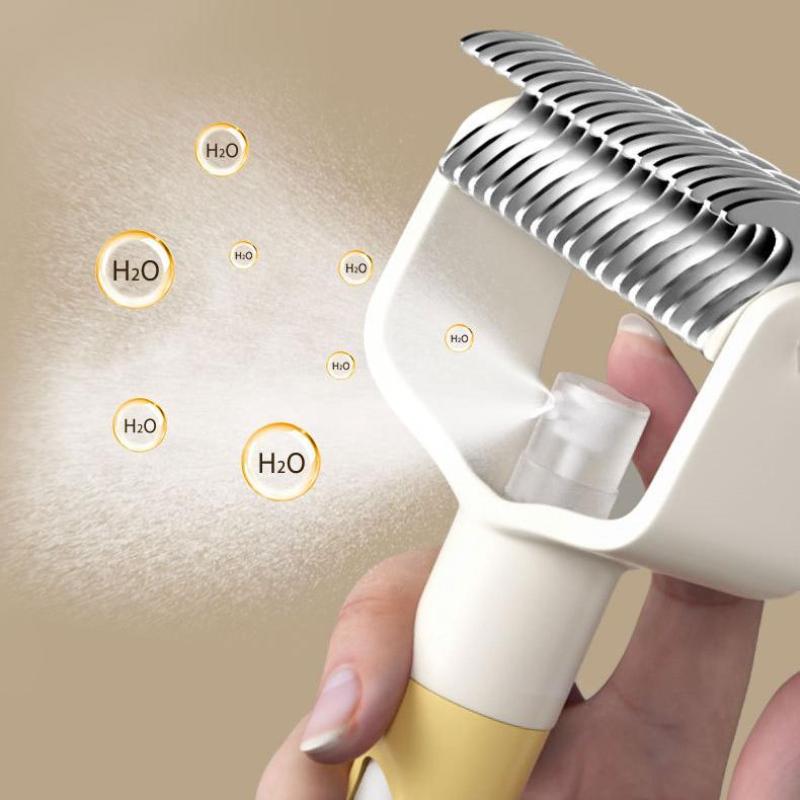 Stainless Steel Pet Spray Comb Self-Cleaning Pet Opening Knots Hair Remove Comb Dogs Cats Grooming Clean Tools Accessories