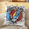 GGrateful DDead rock band Cushion Cover Soft Durable Reversible Pillow Cover Home Car MultiScene Daily Comfort Pillowcase