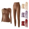 Thermal Underwear Set for Women Long Johns Base Layer Set Long Sleeve Shirt