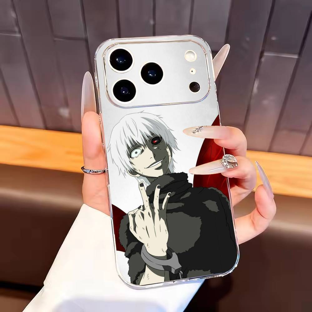 

Чехол для телефона Tokyo Ghoul для iPhone 17, 16, 15, 14, 13, 12, 11 Plus, Pro Max Мягкая прозрачная крышка iPhone12