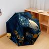 1 PC Automatic Folding Umbrella - Cartoon Horse Pattern, Portable & Foldable Design with 8 Ribs, Christmas Birthday Gifts