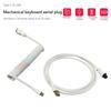 Type-C To USB Aviation Connector 2 In 1 1.8m Woven Desktop Computer Aviation Connector Fast Transmission for Mechanical Keyboard