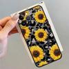 Funda Back Phone Cover Case for iPhone 17 Pro Max 15 14 7 8 SE 13 Mini 11 Air XS XR 16 Plus 12 Leopard-patterned Sunflower