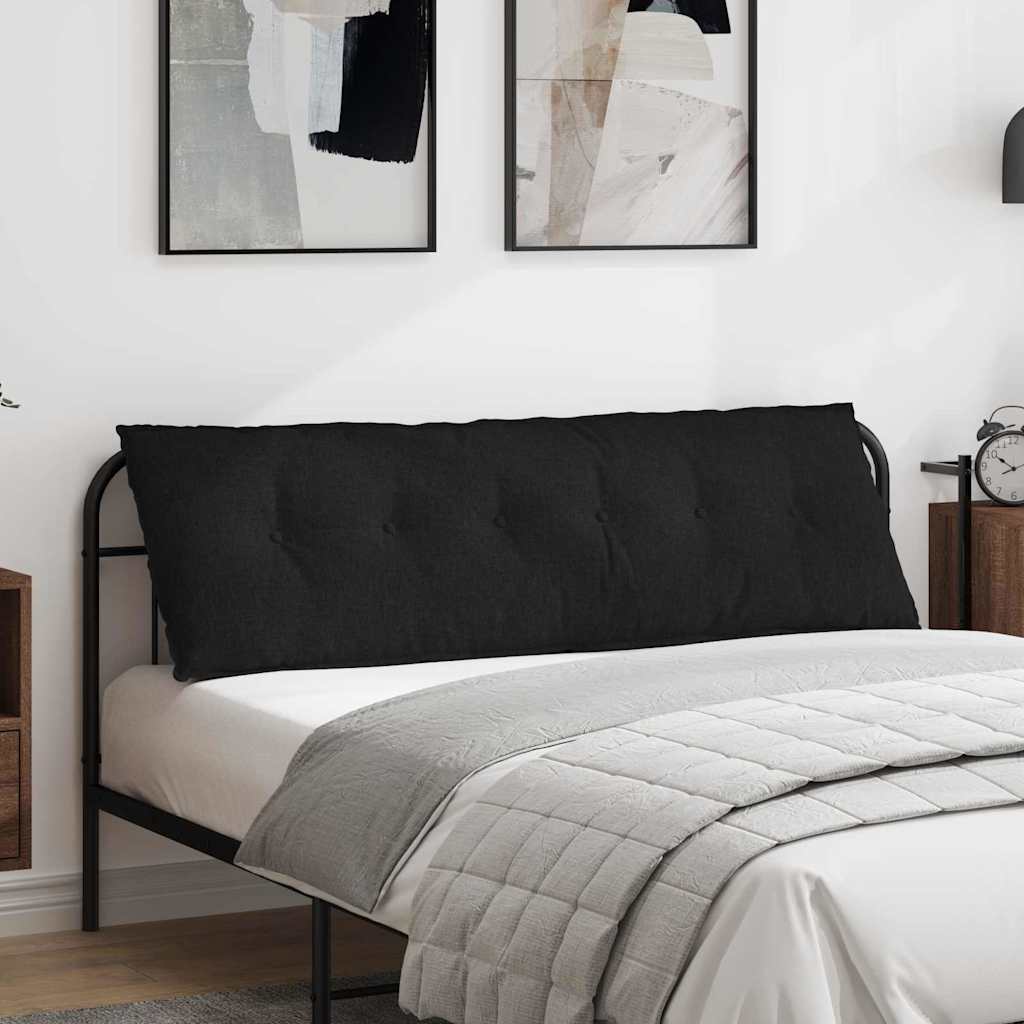 Back Cushion Black 160 x 19 x 50 cm Fabric
