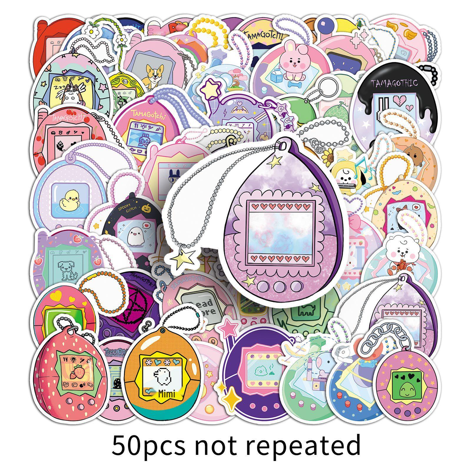 50pcs Creative Cartoon Pet Stickers - Waterproof Stationery & Decoration