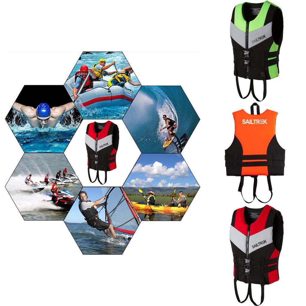 Nylon Adult Surf Marine Sailing Kayak Fly Fishing Drifting Boating Vest Life Jacket**