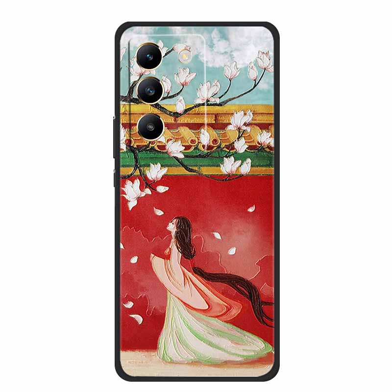 

For Vivo V40 SE Case 3D Emboss Black Silicone Soft Back Cover Cases For Vivo V30 SE Y100 Y200e T3 5G V30 V40 lite Y36 Phone Case Vivo Y200e