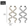 1 Pair Creative Snake Shape Earrings Fashion Silver Eardrop Decorative Ear Jewelry Ear Dangle Gift for Women Lady (Silver)