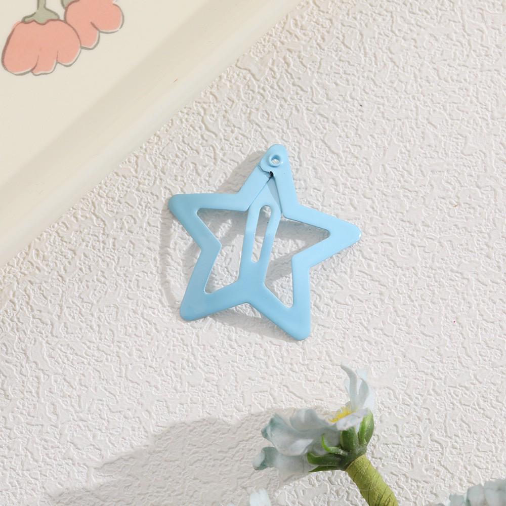Children's Candy Color Star Hair Clips - Small Size BB Bangs Accessories