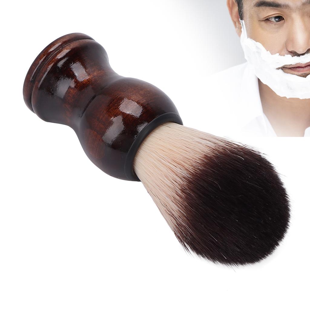Weicher Haar Rasierpinsel Friseur Rasierschaumpinsel Holzgriff Bartrasur Reinigungsbürste