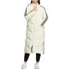 adidas Neo Reine Farbe Logo Print Zip-Up Kapuzen-Daunenjacke Damen Oberbekleidung Weiß HN9865