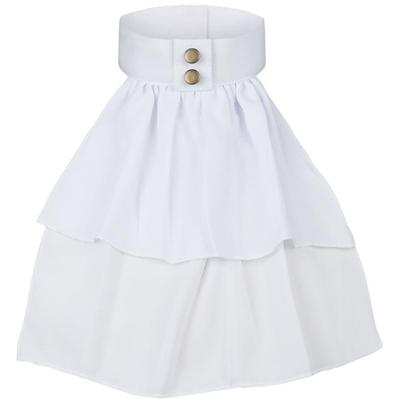 French Shirt Vintage False Collars White Lace Peter Pan Collar Unisex Medieval