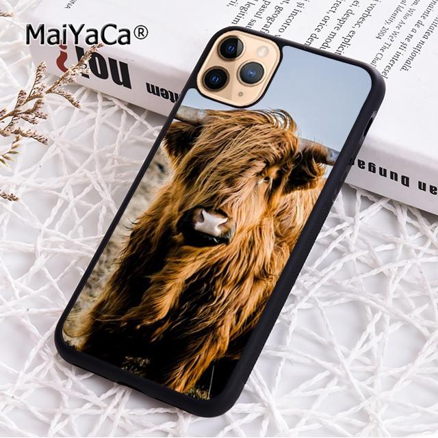 Süße Hochlandkuh Handyhülle Für iPhone 17 Air 16 pro max 15 14 plus 12 13 Hülle Cover coque
