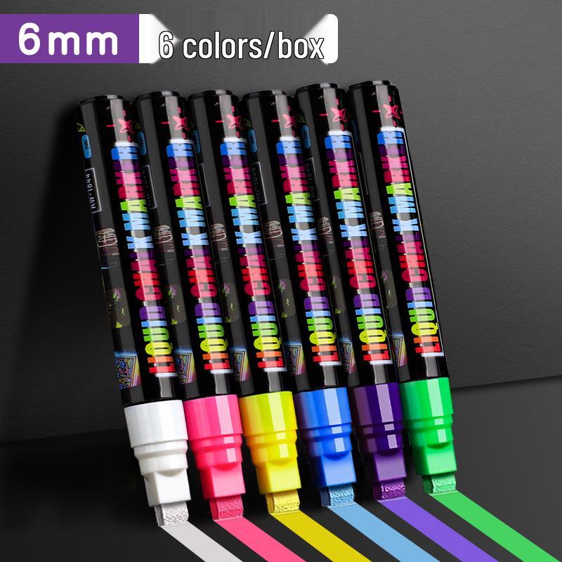 

Набір світлодіодних флуоресцентних хайлайтерів та маркерів для скла для люмінесцентних дошок