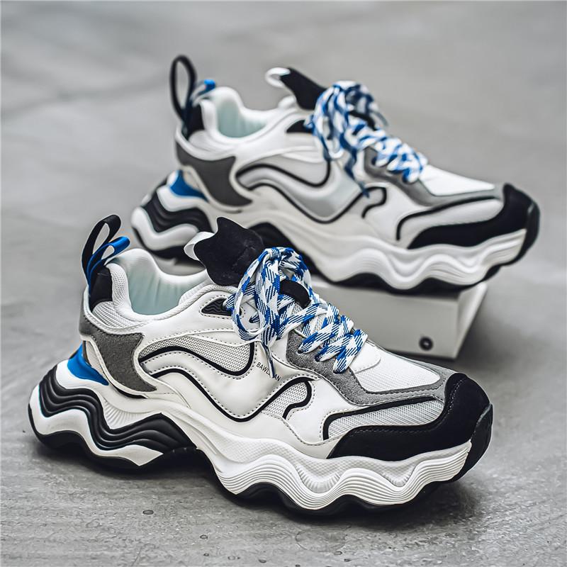 

Кроссовки в стиле панк для мужчин, дышащая спортивная обувь, кроссовки для мужчин, обувь в уличном стиле на платформе, кроссовки для мужчин, кроссовки для бега на открытом воздухе 39