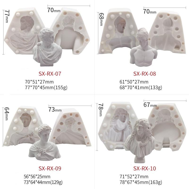 Portrait Silicone Mold Scented Candle Plaster Mold DIY Handmade Candle Mold
