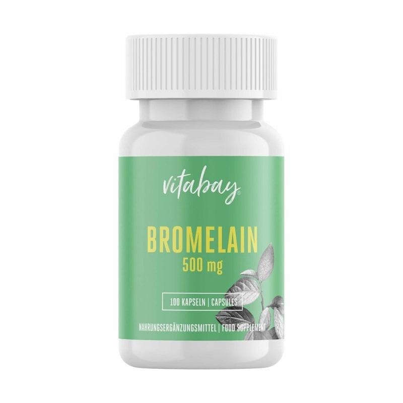 

Vitabay Pineapple Enzyme Bromelain 500 mg 100 Capsules (Vegan)