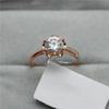 New In  Purple Gold 14K Rose Gold Ruby Flower Live Ring Rings For Women Exquisite Charm Wedding Jewelry For Couples Gift