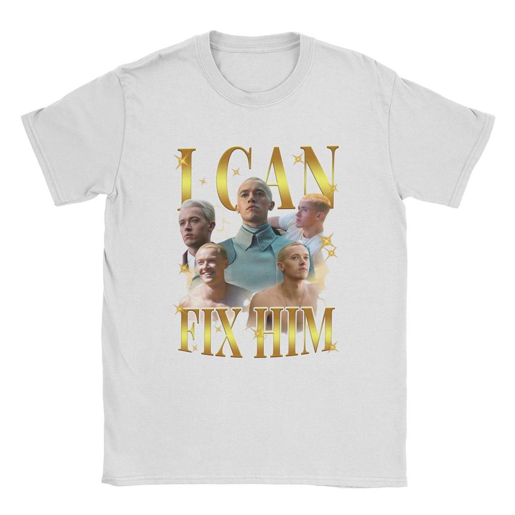 Coriolanus Snow I Can Fix Him T Shirt Men Pure Cotton Vintage T-Shirts Crew Neck Hunger Games Tees Short Sleeve Tops Summer