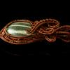 Natural Green Tourmaline Pendant 95 ct Oval Copper Wire Wrapped October Birthday Birthstone