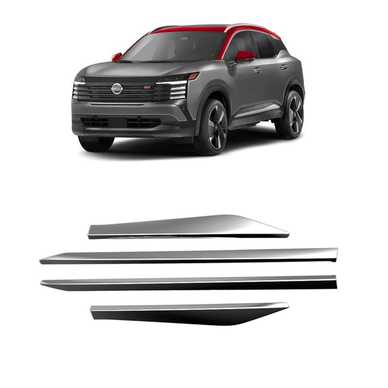 For Nissan Kicks 2025 2026 ABS chrome Side Door Body Molding Line Cover Trim Side Anti-scratch Exterior car Protector Strips