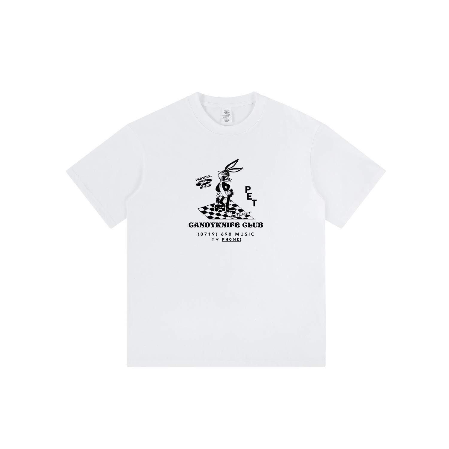 

Retro Cartoon Rich Rabbit Short-Sleeve Couple T-Shirt XX-Large