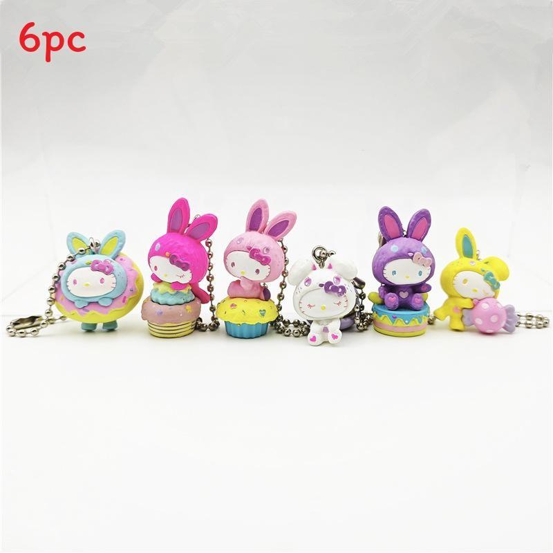 

Привет Китти Sanrio Пирожное Макарон Пасхальный Кролик Наряд Бусины Цепочка Маленькая Подвеска