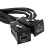 Nabíječka do auta USB PD QC3.0 Adaptér s rozhraním zapalovače cigaret Tlačítko USB Nabíječka na telefon Vhodné pro VW Golf 6 Jetta MK5 Scirocco 06-12