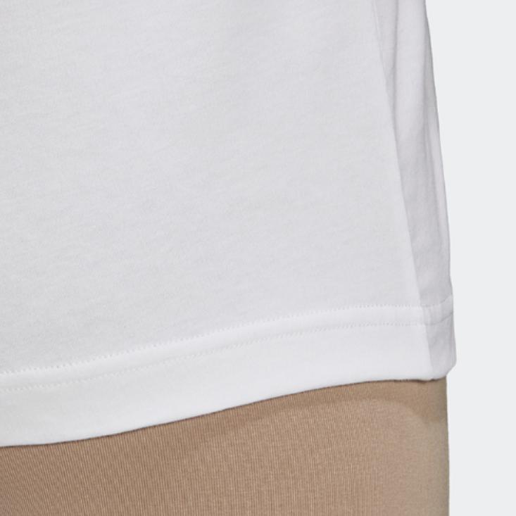 Adidas Trefoil Crew Neck Casual Breathable Short Sleeve T-Shirt Women T-Shirts White FR0556