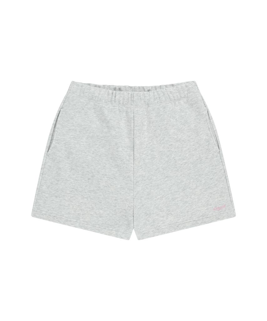 Malittepeulangsowajeobeo W Regular Logo Sweat Shorts Light Heather Gray