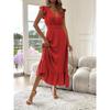 Women's Long Summer Short Sleeved Dress