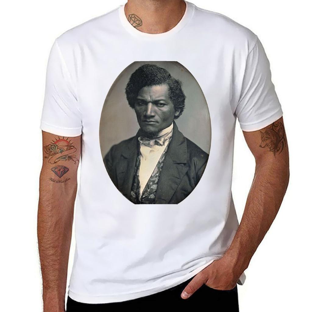 Frederick Douglass Photo TShirt Fashion Pattern Printed Tee Shirt