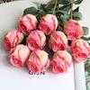Simulation Flower Vibrant Color Thicker Petals Non-Withering Realistic Looking Bent Freely Decorative Fine Texture Single Branch Artificial Rose