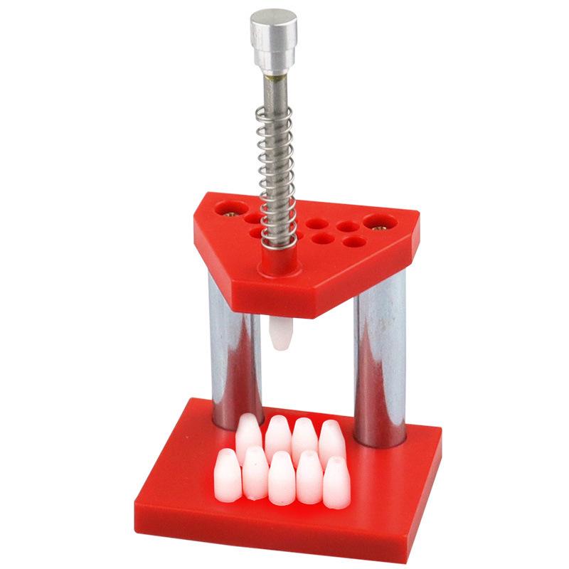 Red Metal Watch Needle Setting Press: Cap & Punch Repair Tool