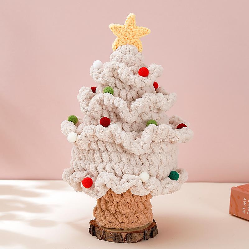 

1PC pure handmade wool knitted Christmas gift decoration gift Christmas tree decoration pendant Christmas tree embellishment Christmas decoration