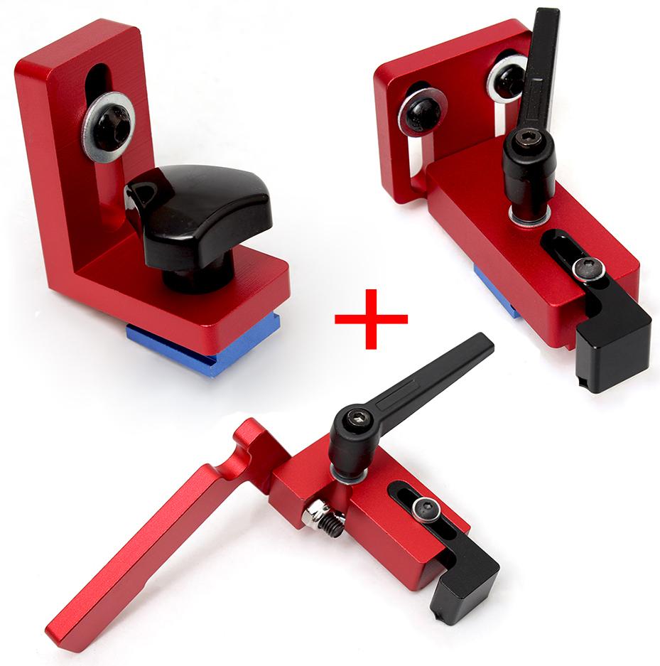 Router Table Fence Aluminum Multi T-Track Table Saw Profile Fence Woodworking T-Slot Miter Track Connector and Fence Stoppe