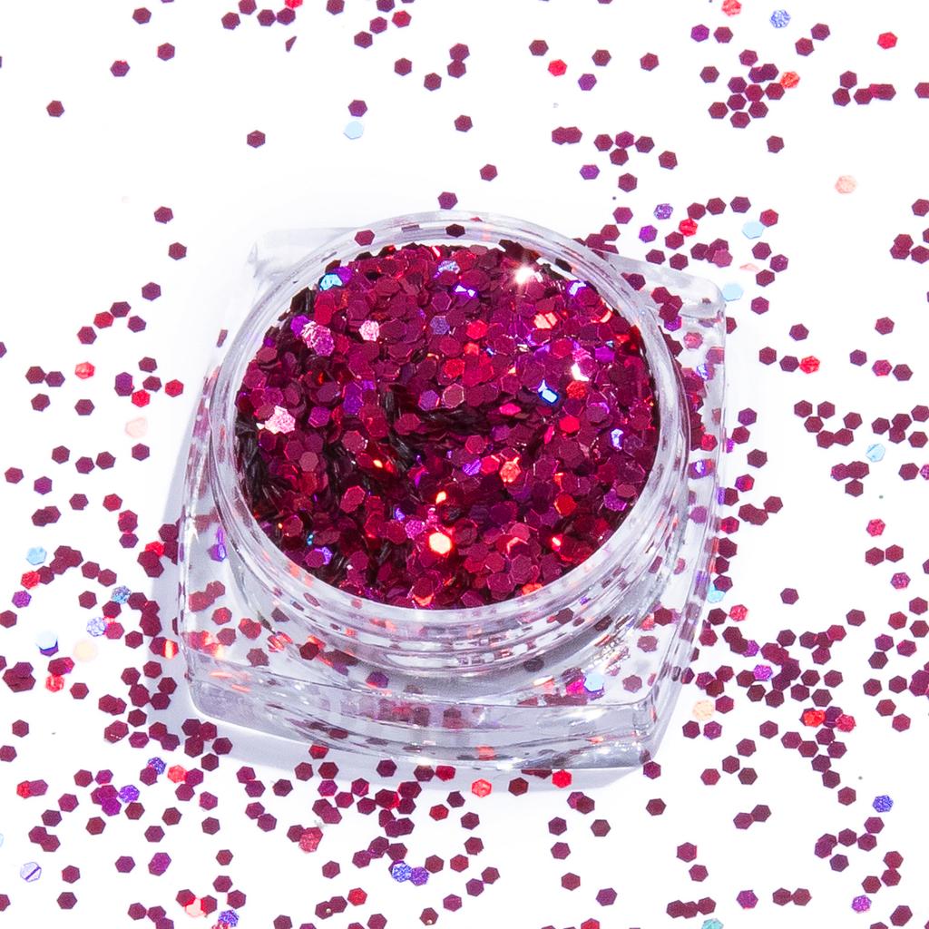 Customized Sizes Holographic Extra Fine Polyester Glitter Powder for Nail Art & Crafts Tumblers