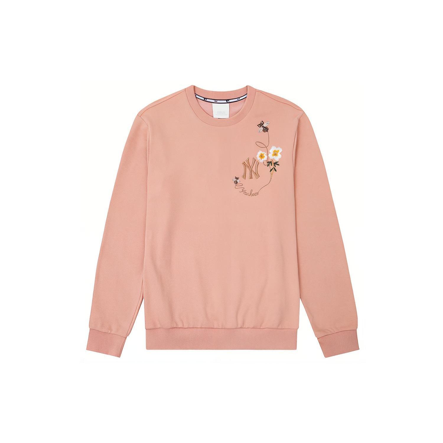 MLB Sweatshirts Unisex Pink Crew Neck Moderate Regular 31MTFN841-50P XL