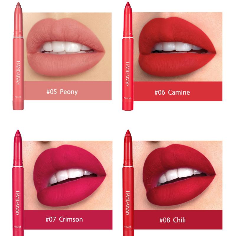 Es ist nicht leicht zu verblassen und an der Tasse zu kleben. Lippenstiftstift Matt Lipliner