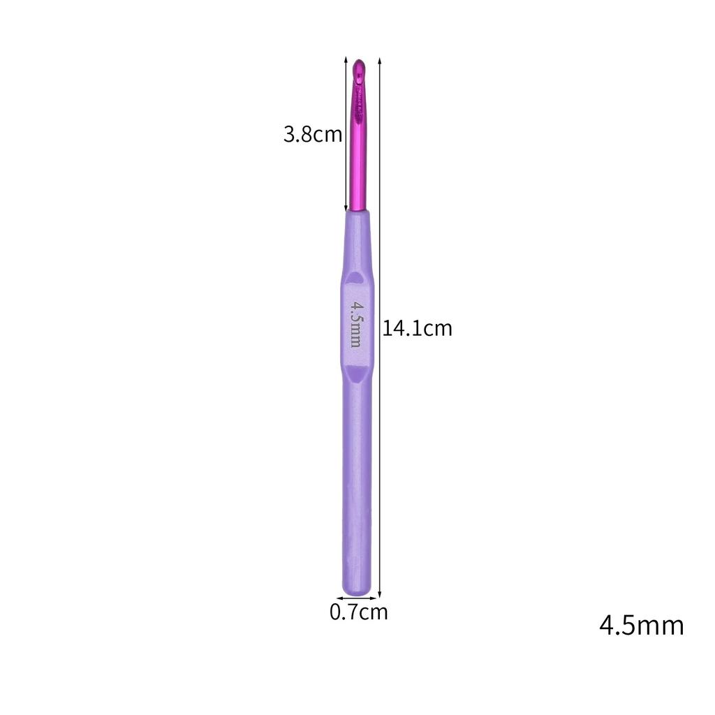 2-7mm Crochet Hooks Multifunctional Plastics Handle Aluminum Knitting Needles for Yarn DIY Craft Nice Gift Women Knitting Tools