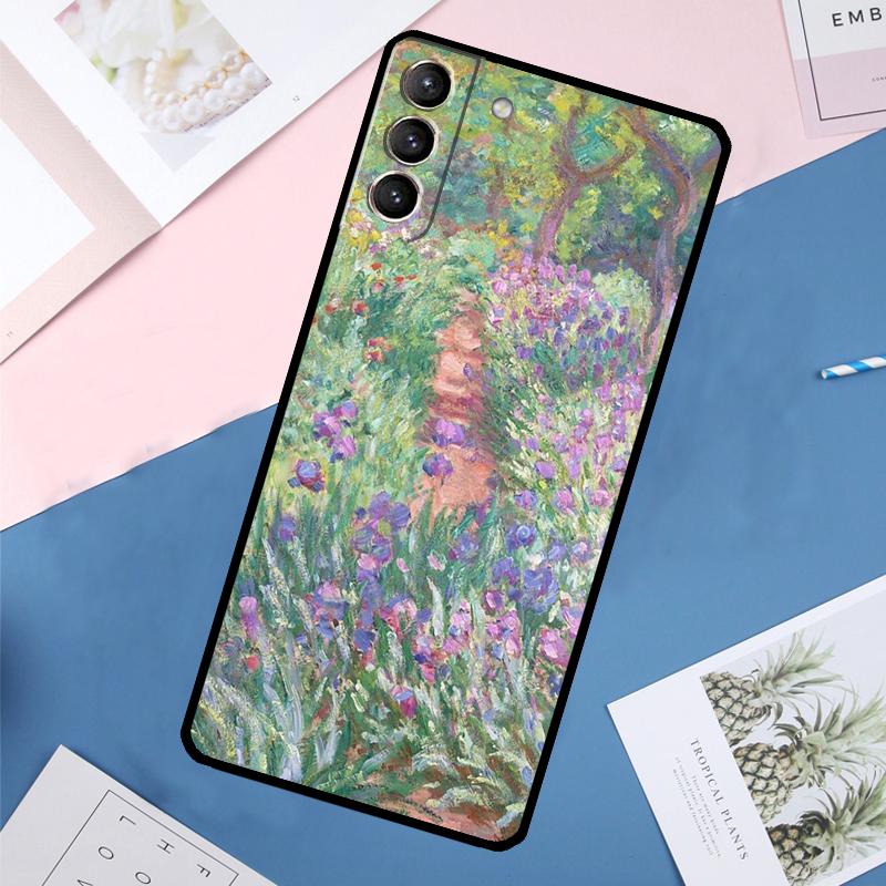 Claude Monet Case For Samsung Galaxy S24 Ultra S20 S21 S22 S23 S25 Ultra S9 S10 Plus S25 FE Back Cover